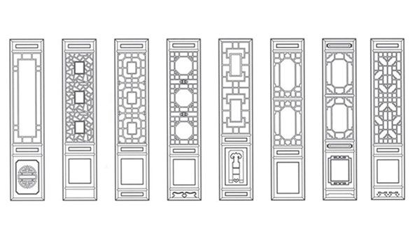 衡阳喜迎门中式花格CAD设计图样式大全