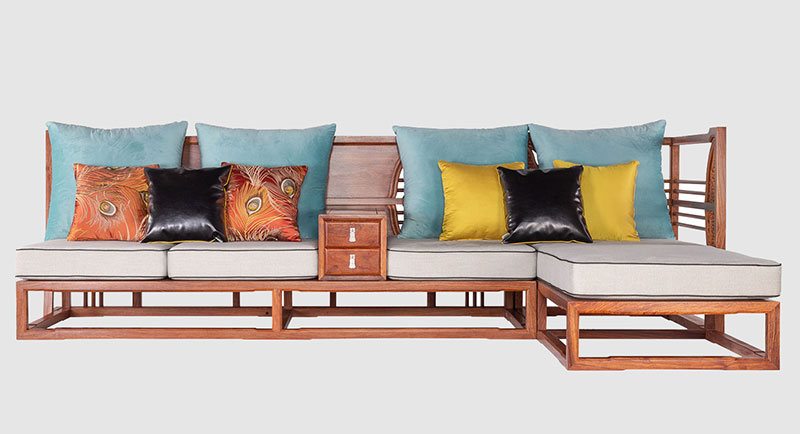 衡阳中式家居装修实木沙发组合家具效果图