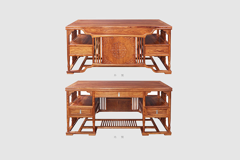 衡阳中式家居装饰书房桌椅组合家具效果图